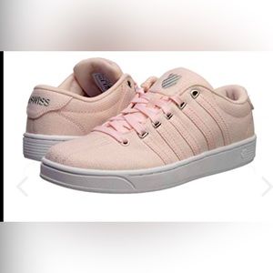 NWOT K-Swiss Women's Court PRO II Sneaker, Rosewater/White/Glitter 7.5 M US